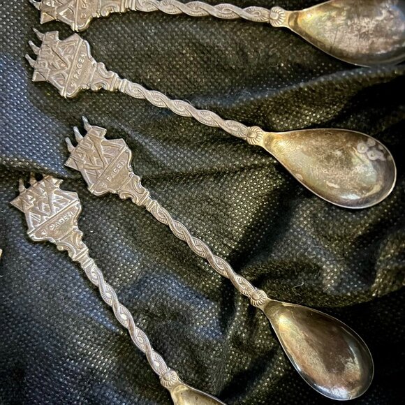 3-Pagen Silver Spoons [6 total] - Vintage + Rare 1940’s - Picture 1 of 3